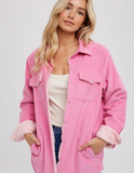 Barbie Pink Sherpa Lined Jacket