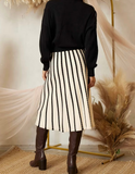 Striped Sweater Skirt