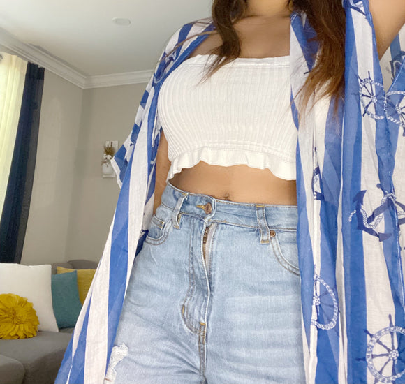 Sleeveless Knitted Tube Crop Top