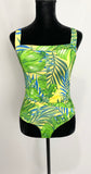 Green Leaf Print Bodysuit