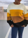Candy Corn Color-blocked Sweater