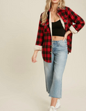 Red Buffalo Plaid Sherpa-Lined Shacket