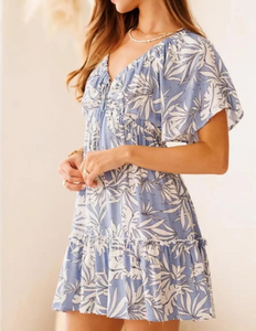 Blue Ivory Swing Dress