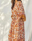 Epic Sunset Kimono Maxi Dress