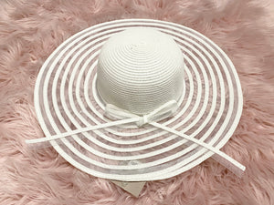 White Mesh Floppy Hat