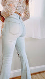 Light Blue Jean High Waisted Bell Bottoms