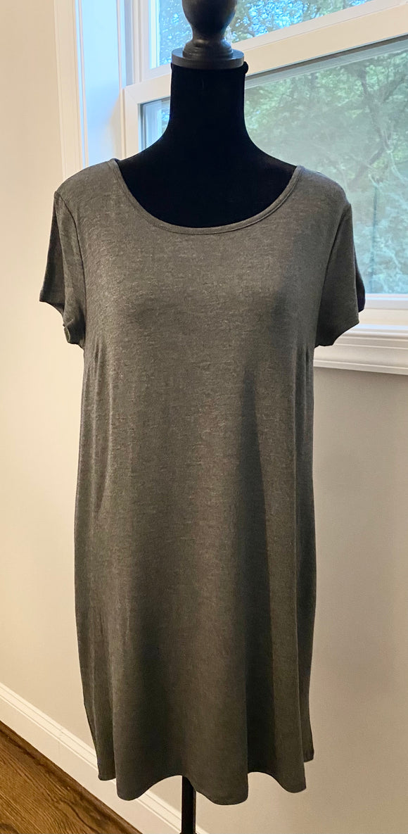 Dark Grey Tshirt Dress