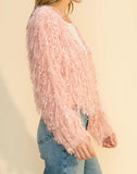 Pink Dream Shaggy Cardigan